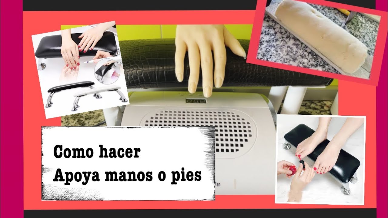 Como hacer apoya manos( soporte para manicura)