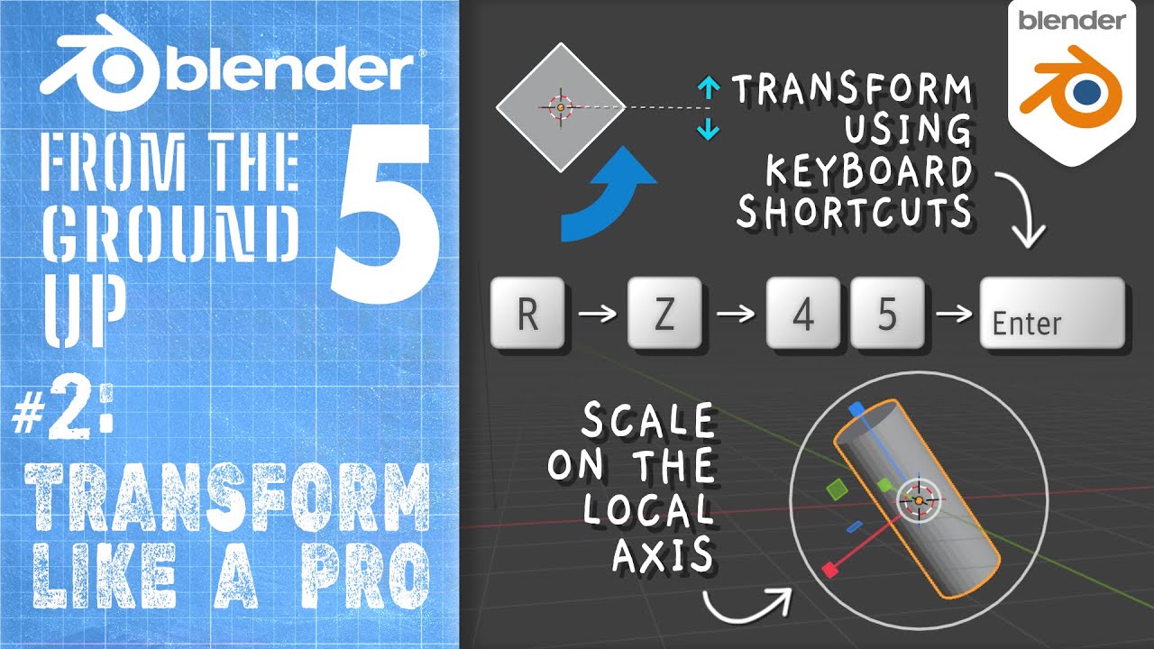 #2: Трансформируйтесь как профессионал!: Blender 5 с нуля