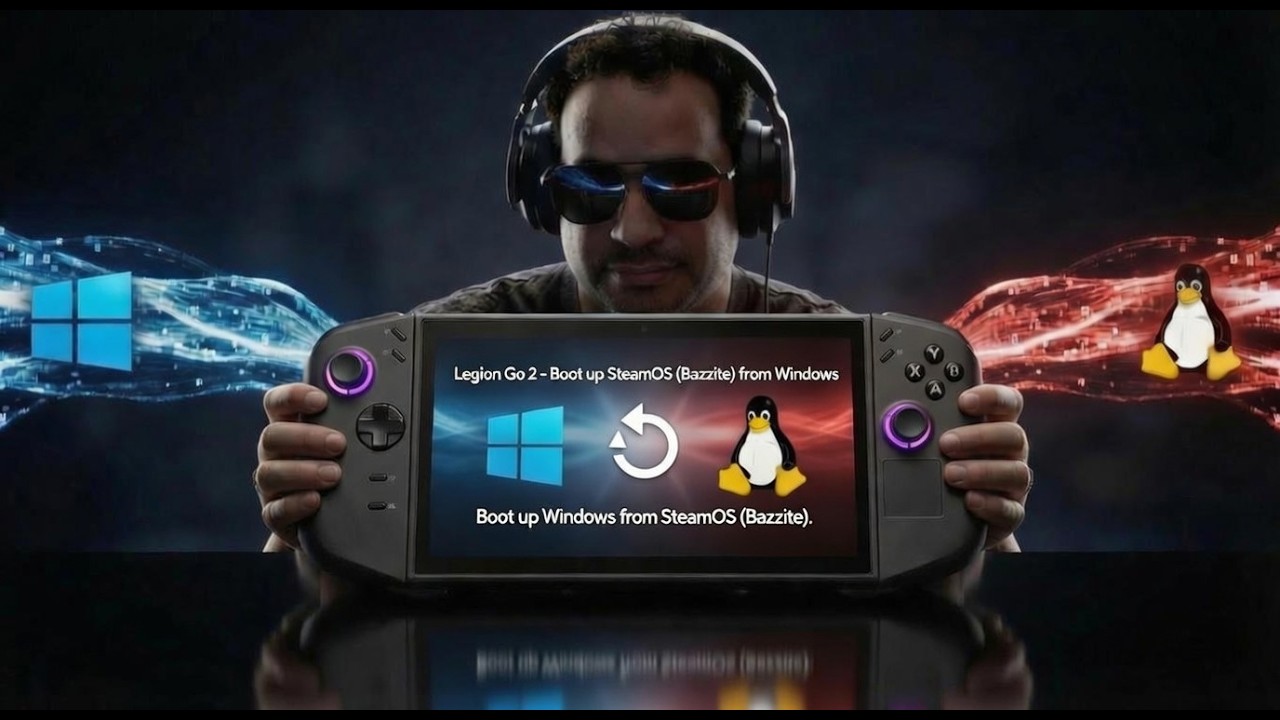 Legion Go 2 - How to Boot up SteamOS(Bazzite) from Windows or Boot up Windows from SteamOS(Bazzite).