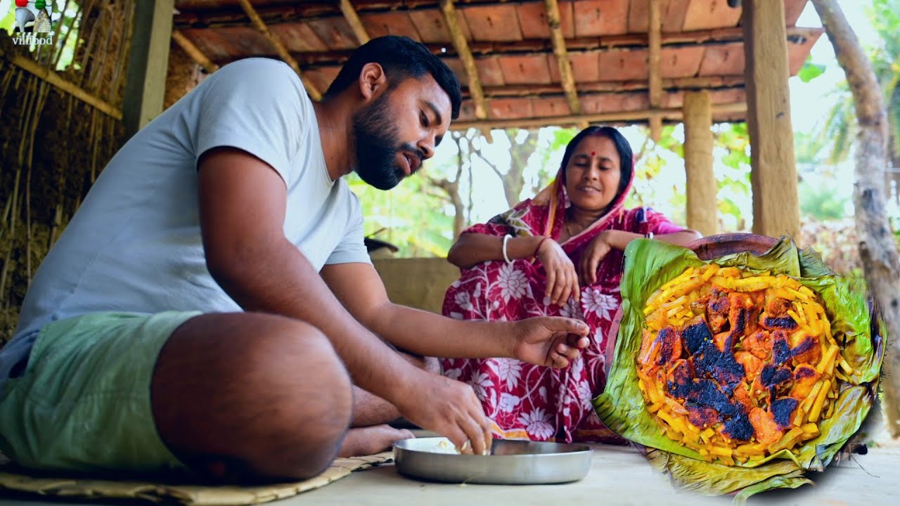13 kg ওজনের কাতলা মাছের কলা পাতায় পেটি ভাজা | Big size Katla fish Paturi fry | fish recipe Bengali