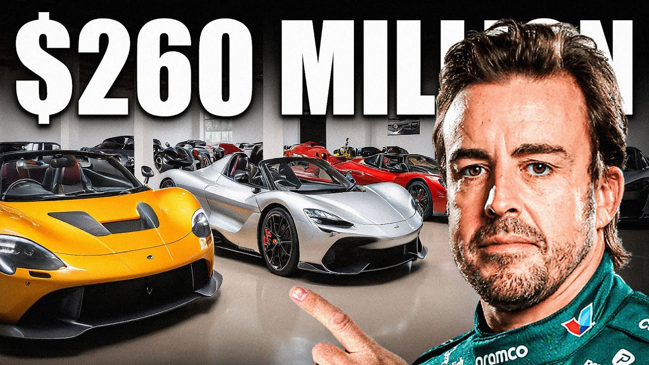 F1's Fernando Alonso's Car Collection Is BEAUTIFUL!!