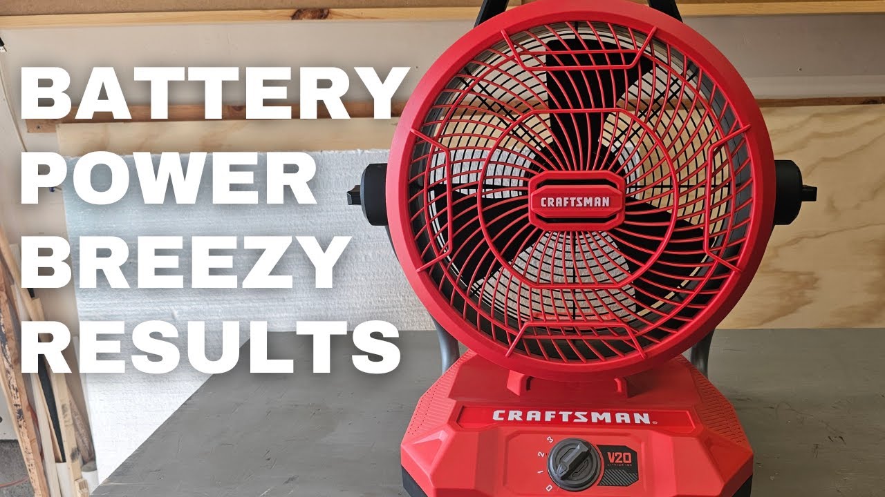 Can a Battery Fan Cool Your Workshop?