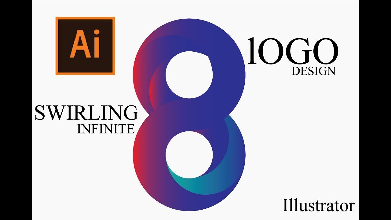 Professional Swirling Infinite Logo Design In Illustrator 2019