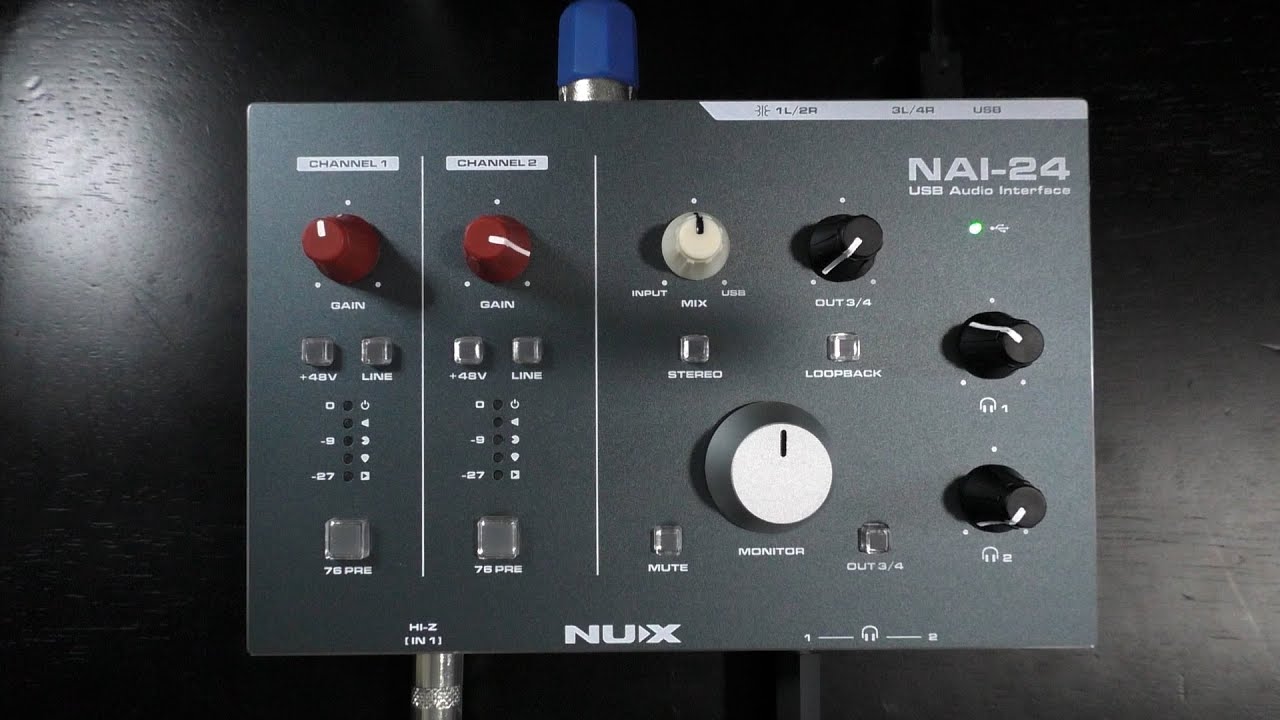 Обзор и тестирование звука аудиоинтерфейса NUX NAI-24! Как вам эта USB-звуковая карта?