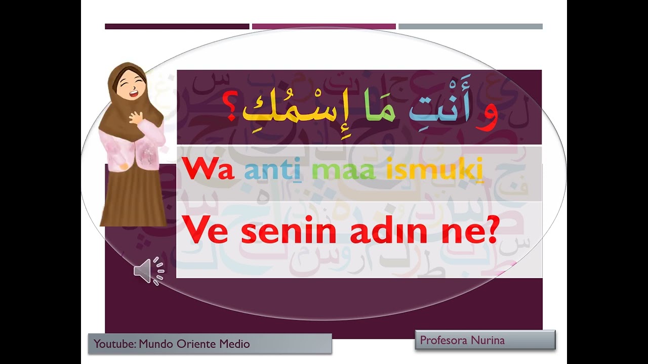 isim sormak - Arapça öğreniyorum