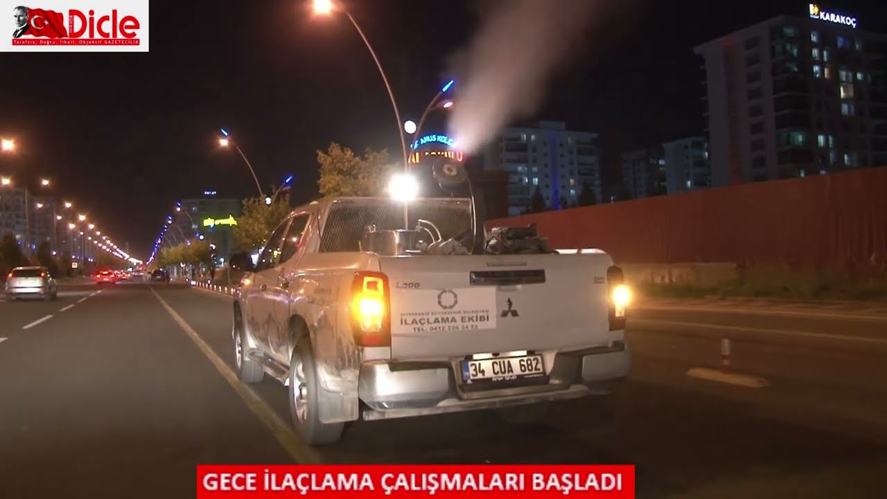 Gece ilaçlama çalışmaları başladı