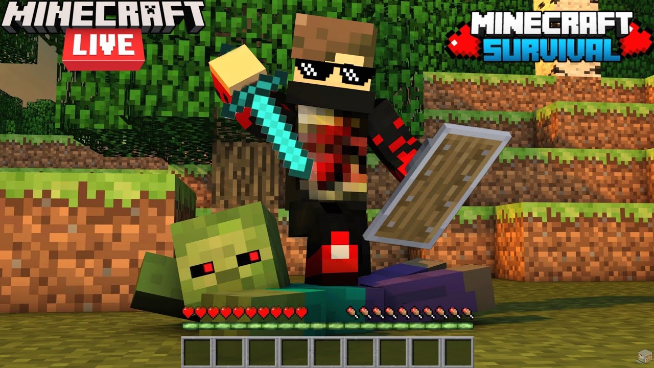 Minecraft Hardcore Gameplay Live streaming #shorts