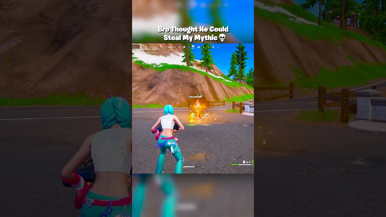 BRO THOUGHT HE COULD STEAL MY MYTHIC #shorts #fortnite #gaming #recommended #fyp #viral