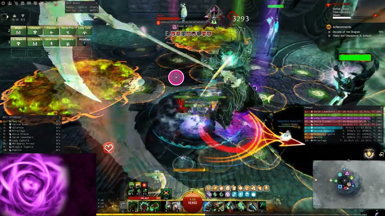 Gw2 | Dhuum | Heal Alacrity Mechanist | Kite G2
