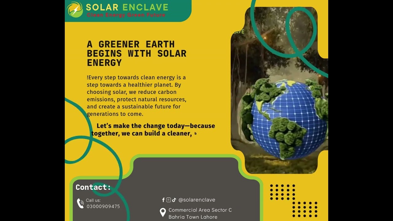 A Greener Earth Begins with Solar Energy
