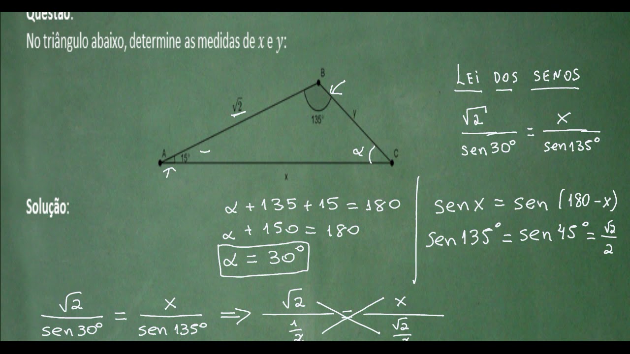 Lei dos Cossenos - Exerc&iacute;cio 17