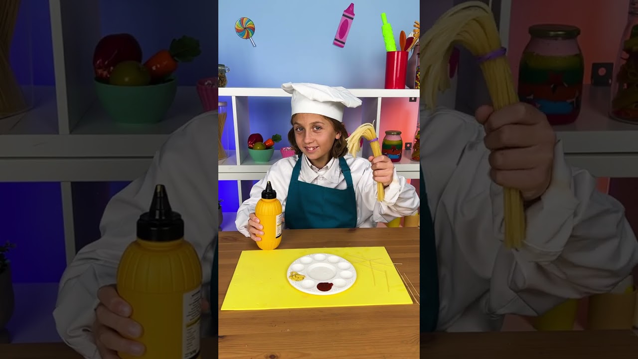 Noodle Paint Brush😱🍝 Beware of cockroaches!
