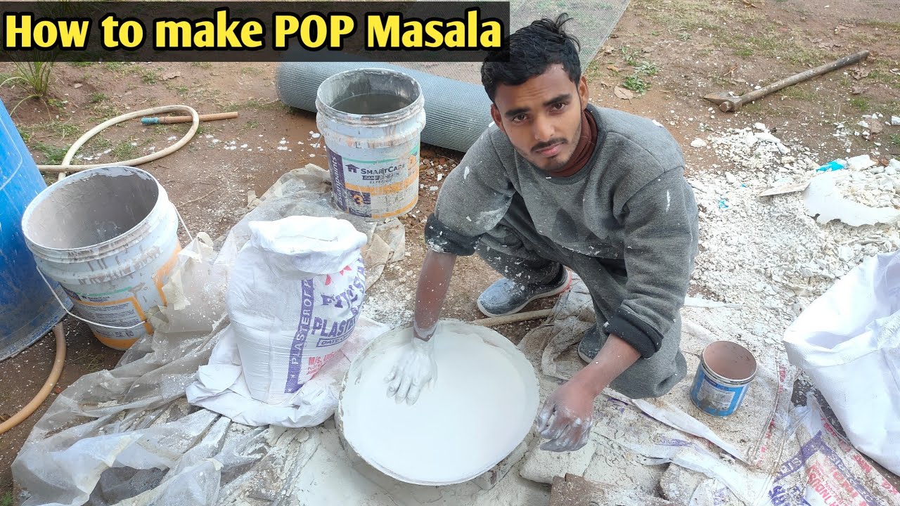 How to make POP Masala ,, पीओपी मसाला बनाने का सही तरीका ,, पीओपी बनाने से पहले जरूर देखें , s.p