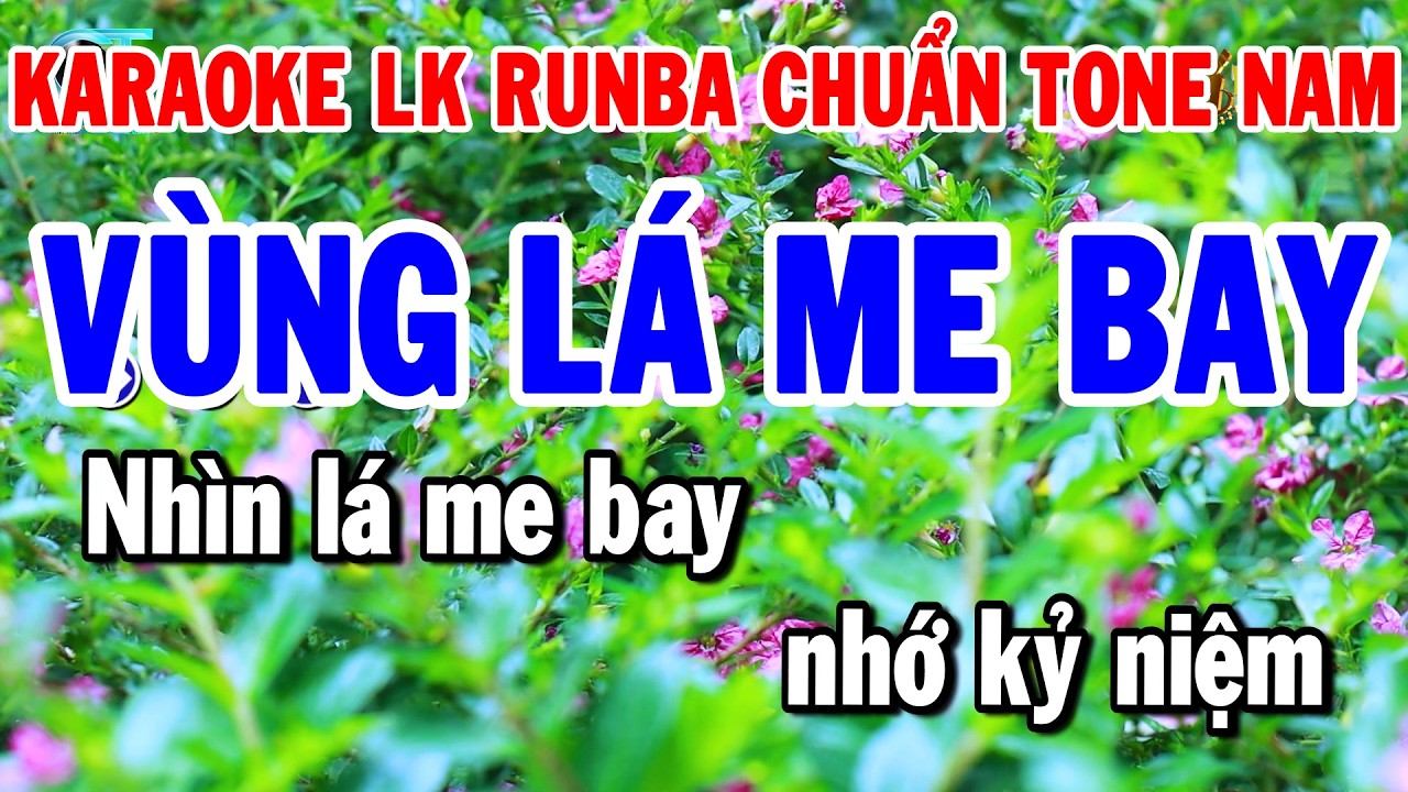 Karaoke Liên Khúc Tone Nam Nhạc Sống Chuẩn Dễ Hát Nhất | Vùng Lá Me Bay - Sầu Tím Thiệp Hồng