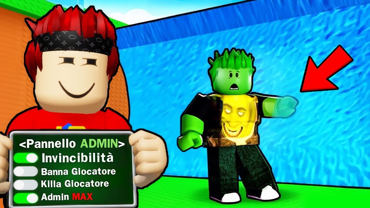 ABBIAMO RICEVUTO i COMANDI ADMIN su SALVA I BRAINROT DALLO TSUNAMI su ROBLOX..