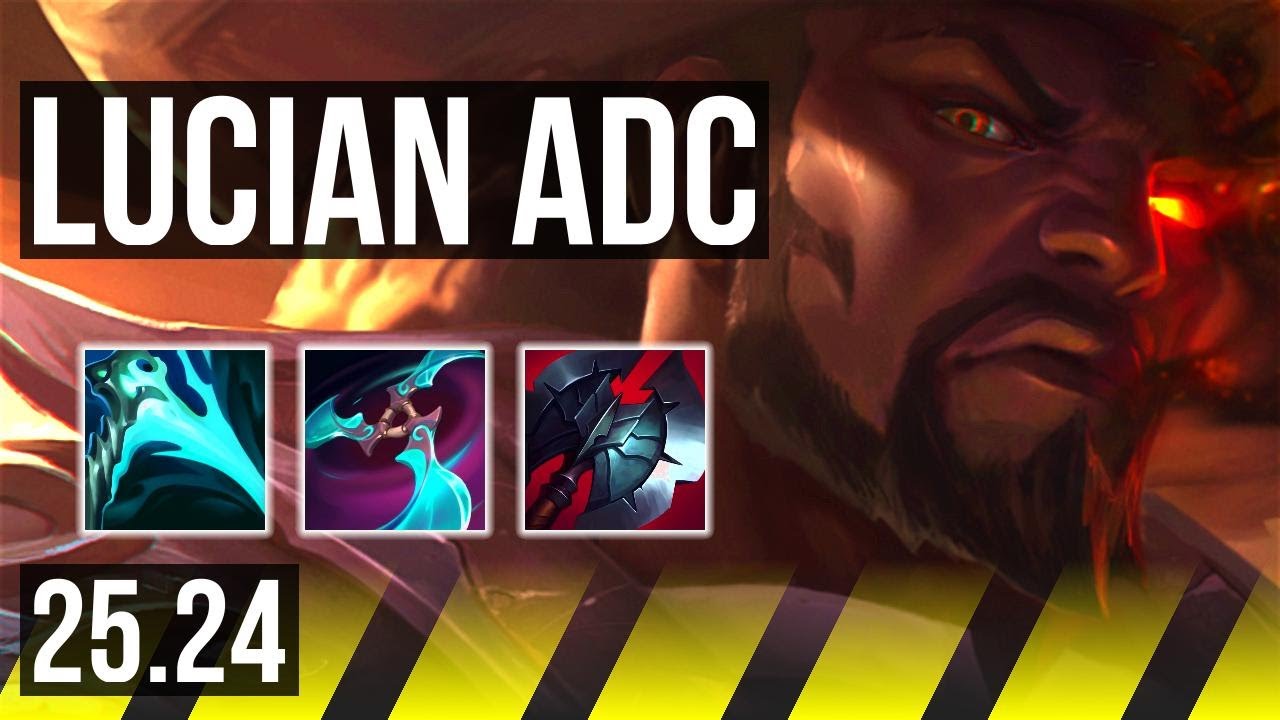 LUCIAN & Braum vs CAITLYN & Pantheon (ADC) | 4k gold comeback | KR Master | 25.24