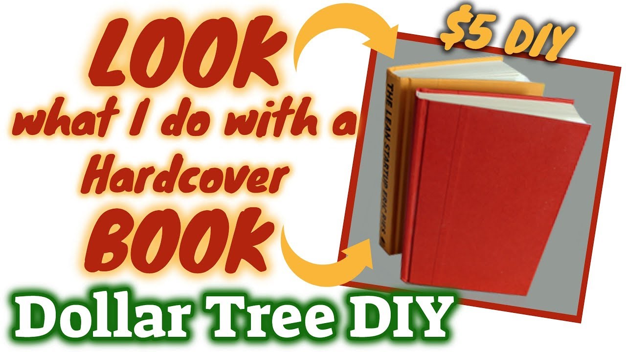 LOOK what I do with this Hardcover BOOK | $5 DOLLAR TREE DIY