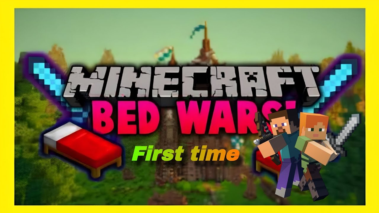 Minecraft But, playing bedwars first time 🎯 #viral #minecraft #viralvideos #gameplay #bedwars 