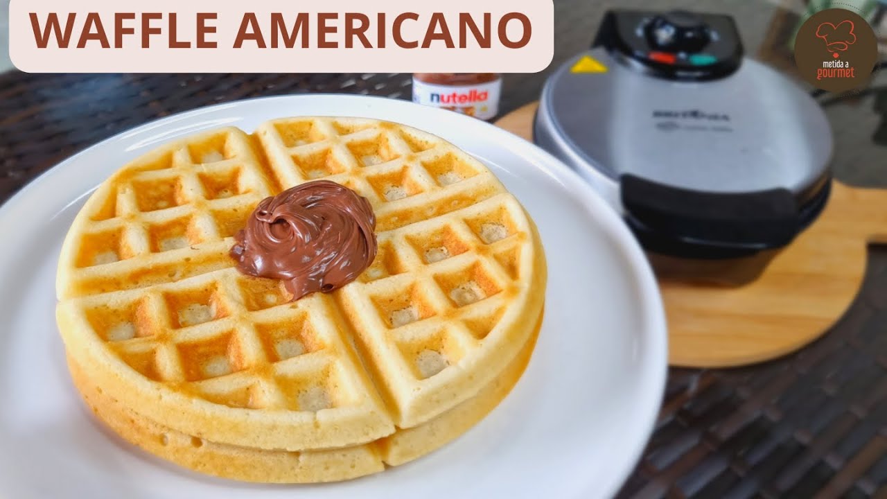 WAFFLE perfeito! | Receita americana para qualquer máquina de waffle