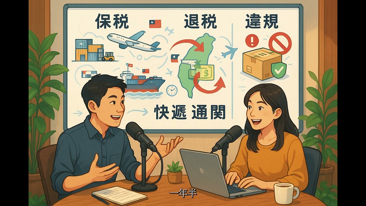 台灣保稅制度全攻略：外銷退稅、快遞通關與違規風險一次搞懂！｜AI說書