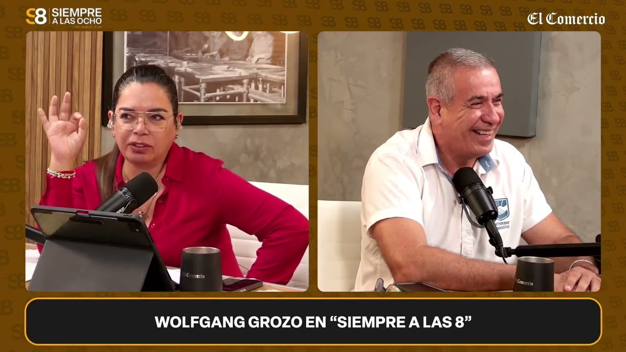 Entrevista a nuestro candidato presidencial Wolfgang Grozo, en  #SiempreALasOcho, con Milagros Leiva