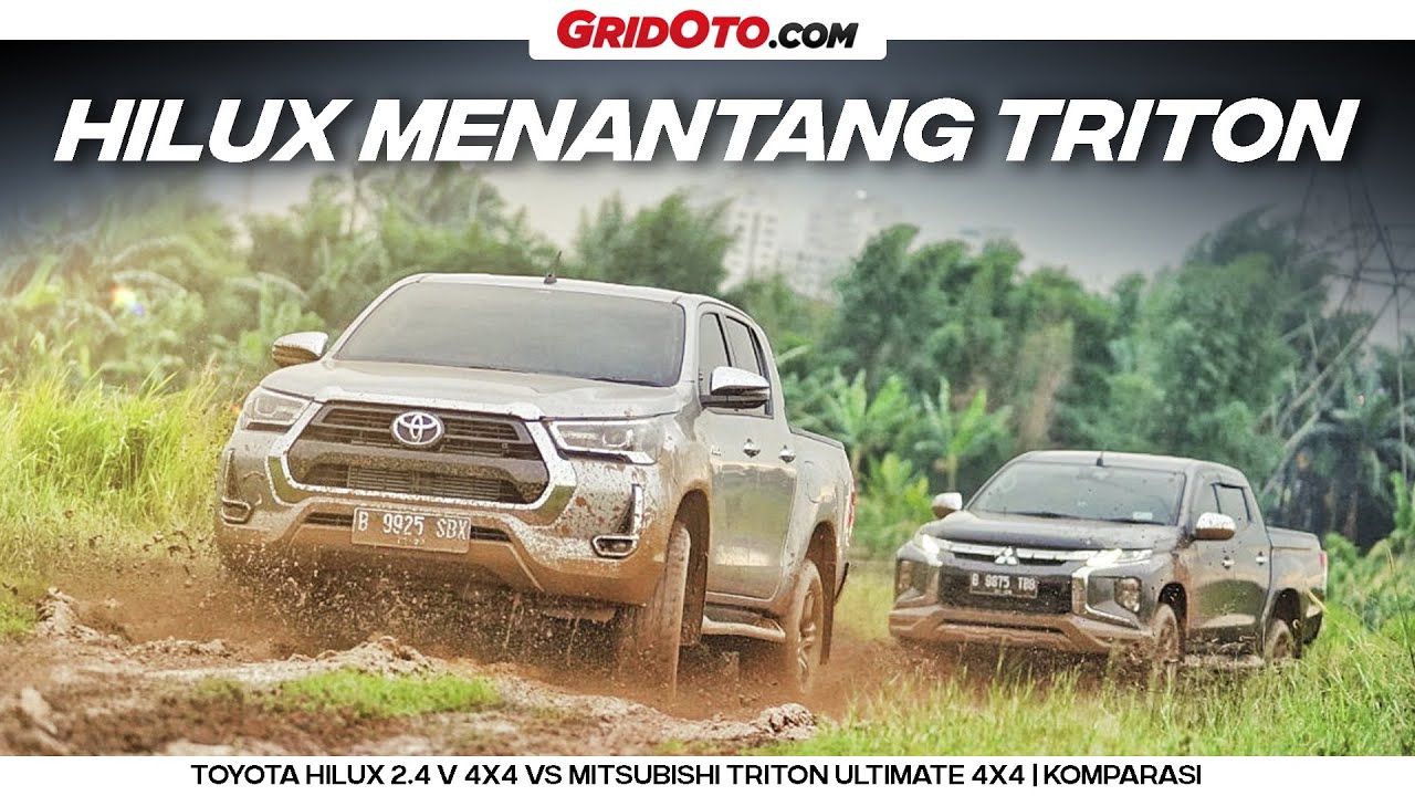 Pertarungan Double Cabin 4x4 Varian Termewah, Hilux vs Triton I Komparasi I GridOto