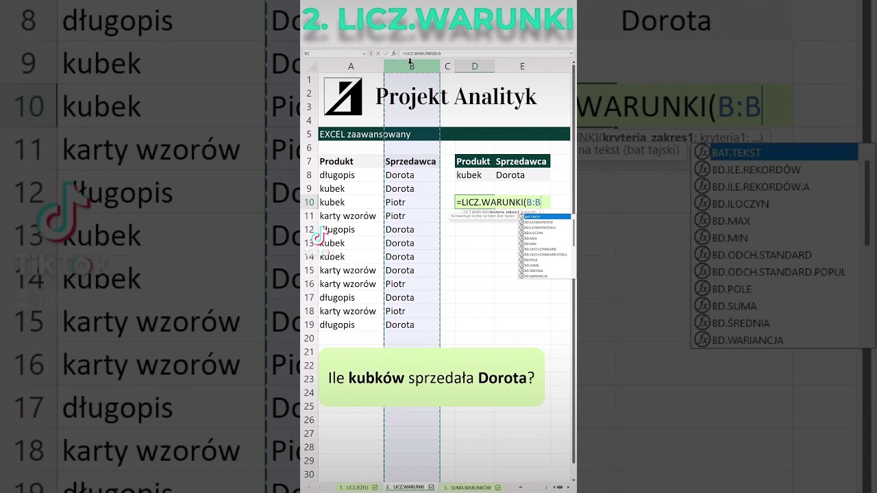 🔥EXCEL🔥te 3 funkcje musisz znać! #excel #funkcje