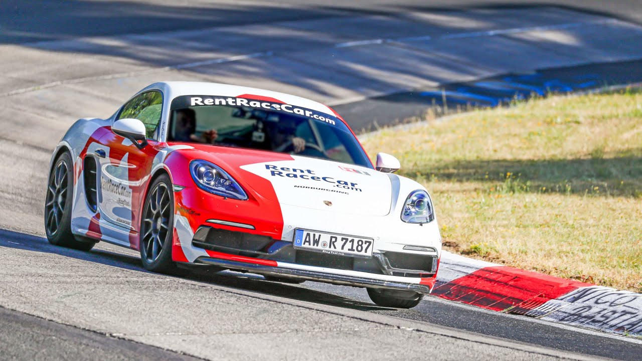 Porsche Cayman Nordschleife laps with German professional driving instructions