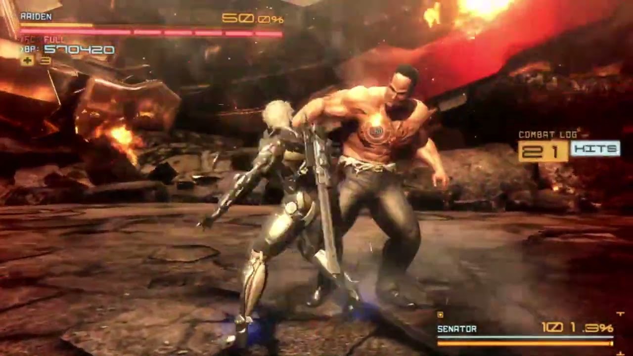 Metal Gear Rising: Revengeance - Senator Armstrong Very Hard Unarmed