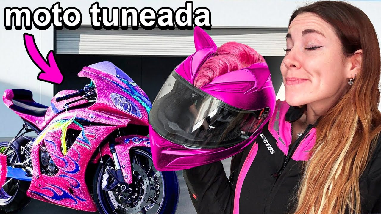 VINILO mi MOTO de COLOR ROSA💅🏻 para ser una AUT&Eacute;NTICA MOTOMAMI 🏍️💨