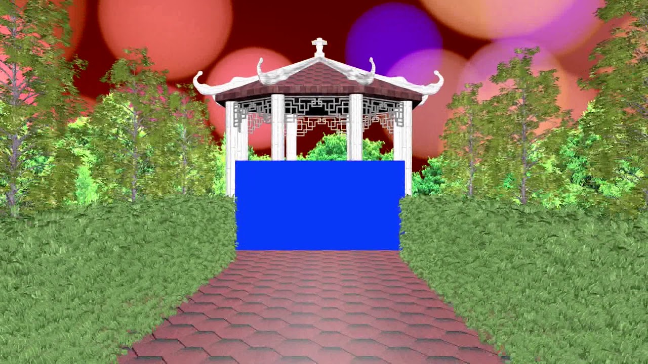 Motion Wedding Frame Blue Screen Video Effect HD Blue Screen Video Effect