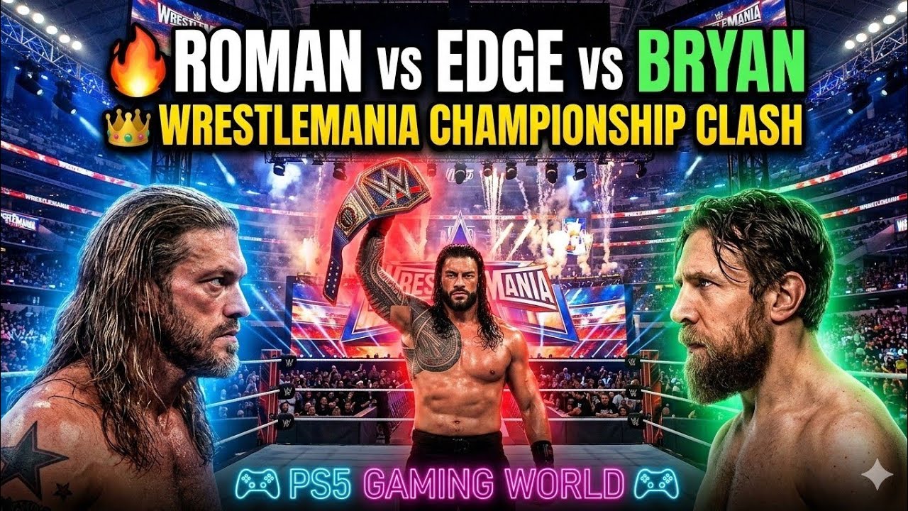 THE MOST DISRESPECTFUL FINISH EVER! 😱 Roman Reigns v Edge v Daniel Bryan | WrestleMania 37 #wwe #ps5