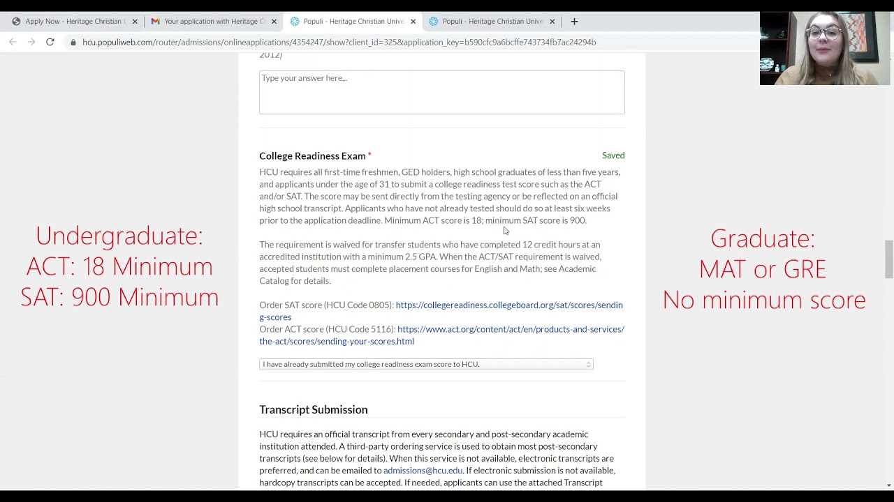Application Process at HCU!