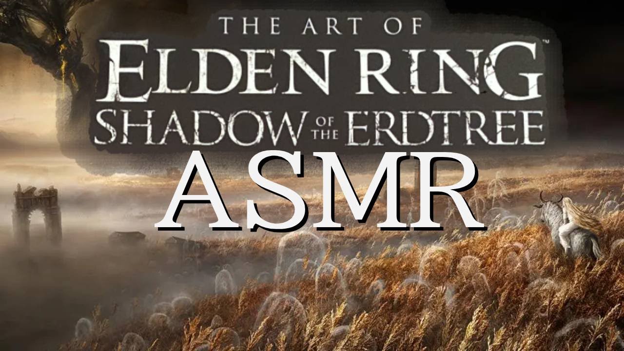 Flipping Through Shadow of the Erdtree Art Book ASMR | Elden Ring ASMR