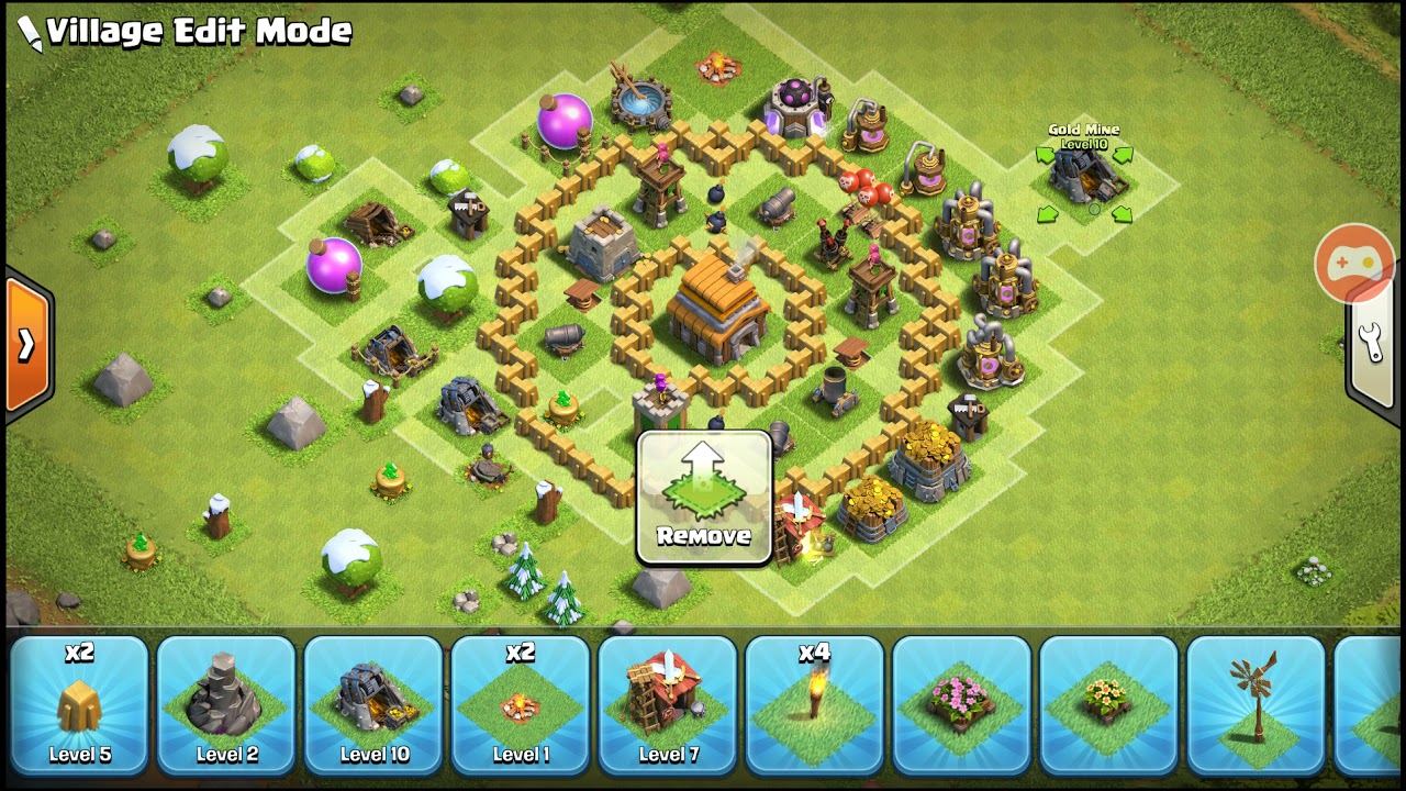 War base of clans town hall TH5