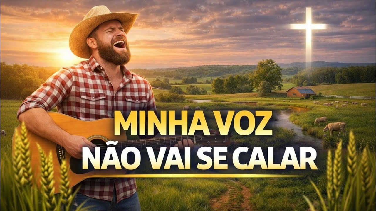 MINHA VOZ N&Atilde;O VAI SE CALAR 🙌 | Louvor Sertanejo Gospel Forte e Animado