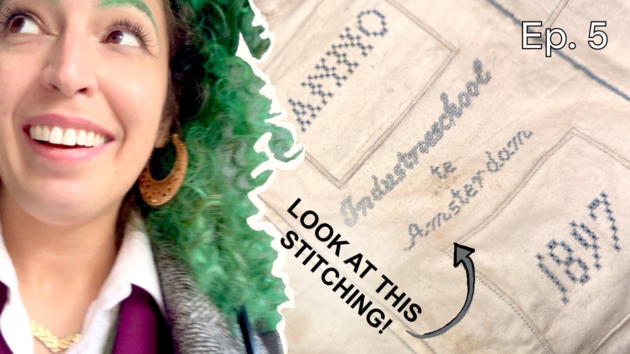 Amsterdam School of Industry’s Forgotten Sewing Samples || Nelis Antiques (AMS Ep. 5)
