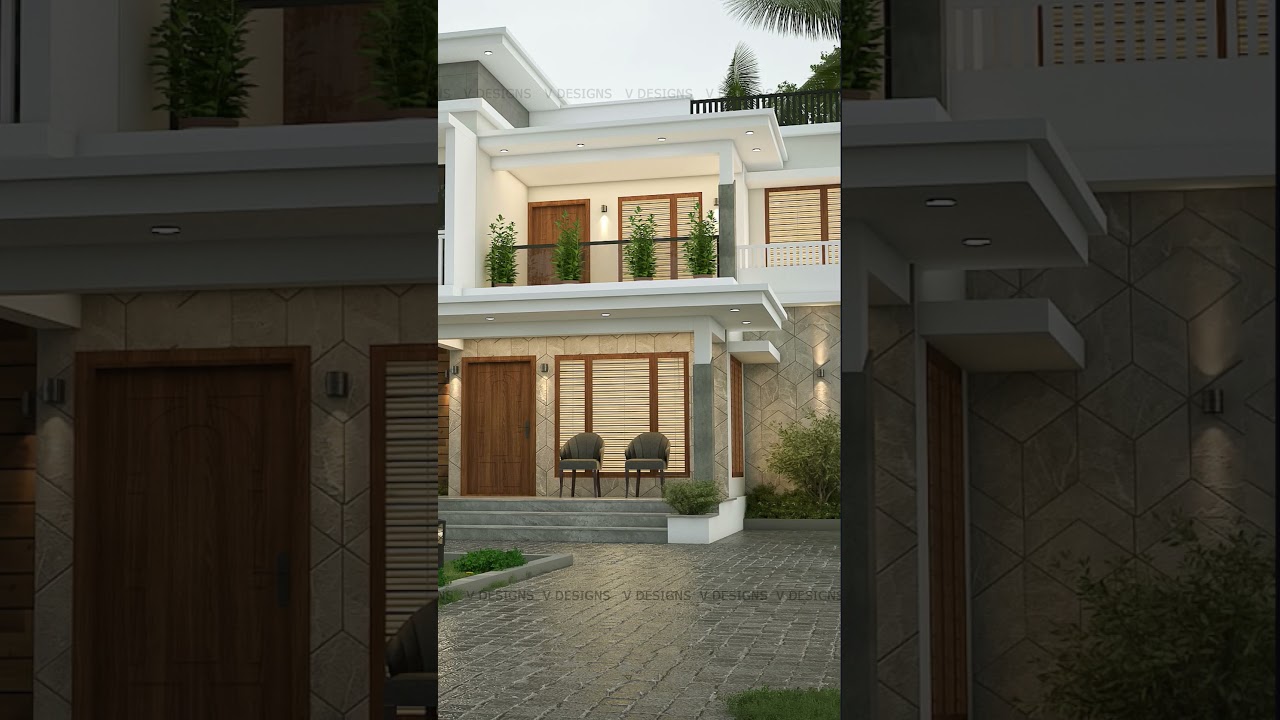 4Bhk Home 🏠 3D Design | 2400 Sqft | location : Trivandrum, Kerala