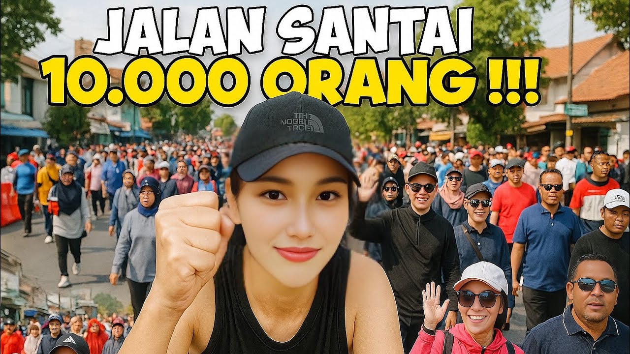 ULANG TAHUN DEPOK AYU TING TING IKUT GERAK JALAN DAN NYANYI!!!