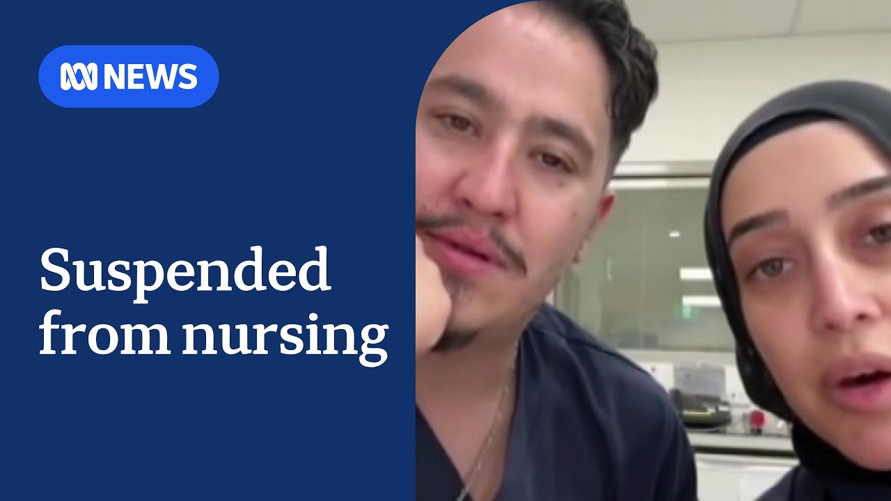 Nurses suspended from working after 'sickening' video | ABC News