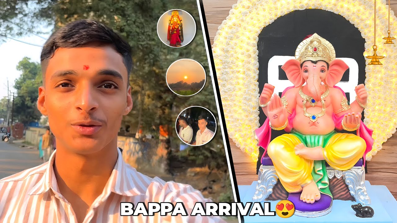 Bappa Is Here 😍 | Most Beautiful Ganpati Bappa Arrival Ever - Paradawg Vlogs
