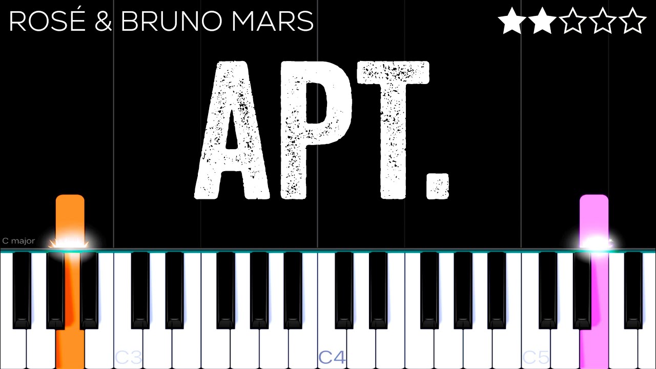 ROSÉ & Bruno Mars - APT. | EASY Piano Tutorial