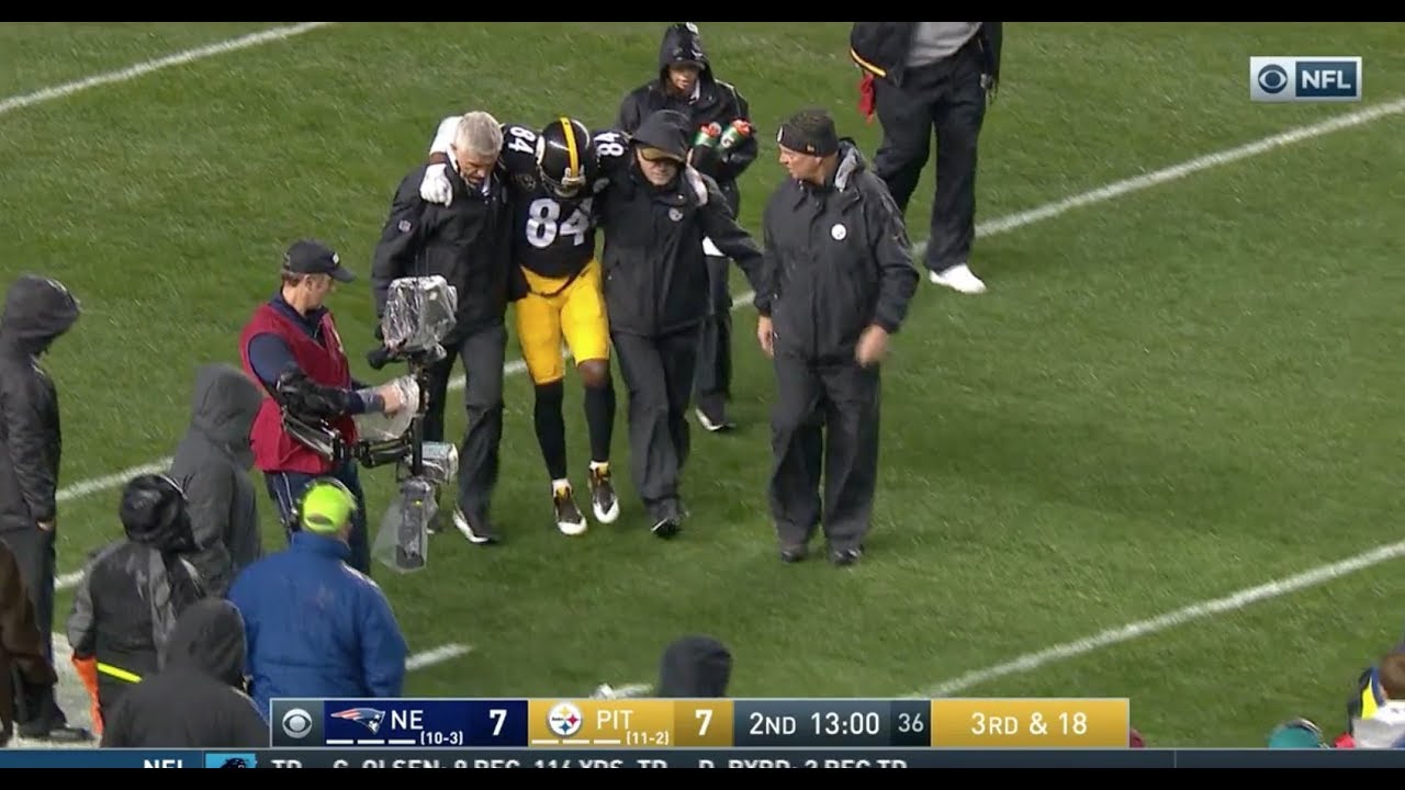 Antonio Brown Suffers Calf Injury, Gets Sent To Hospital
