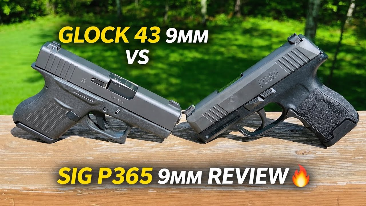 Glock 43 9mm VS Sig P365 9mm Review🔥