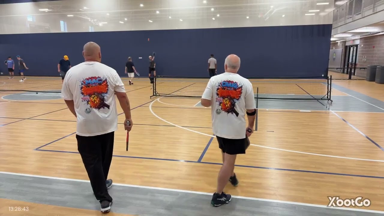 Team pressure men’s doubles Craig and Mac