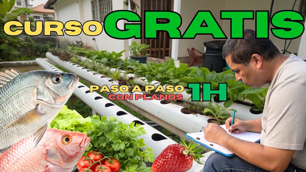 Curso GRATIS de Acuaponía (Peces - Plantas) Completo: Aprende Fácil y en CASA
