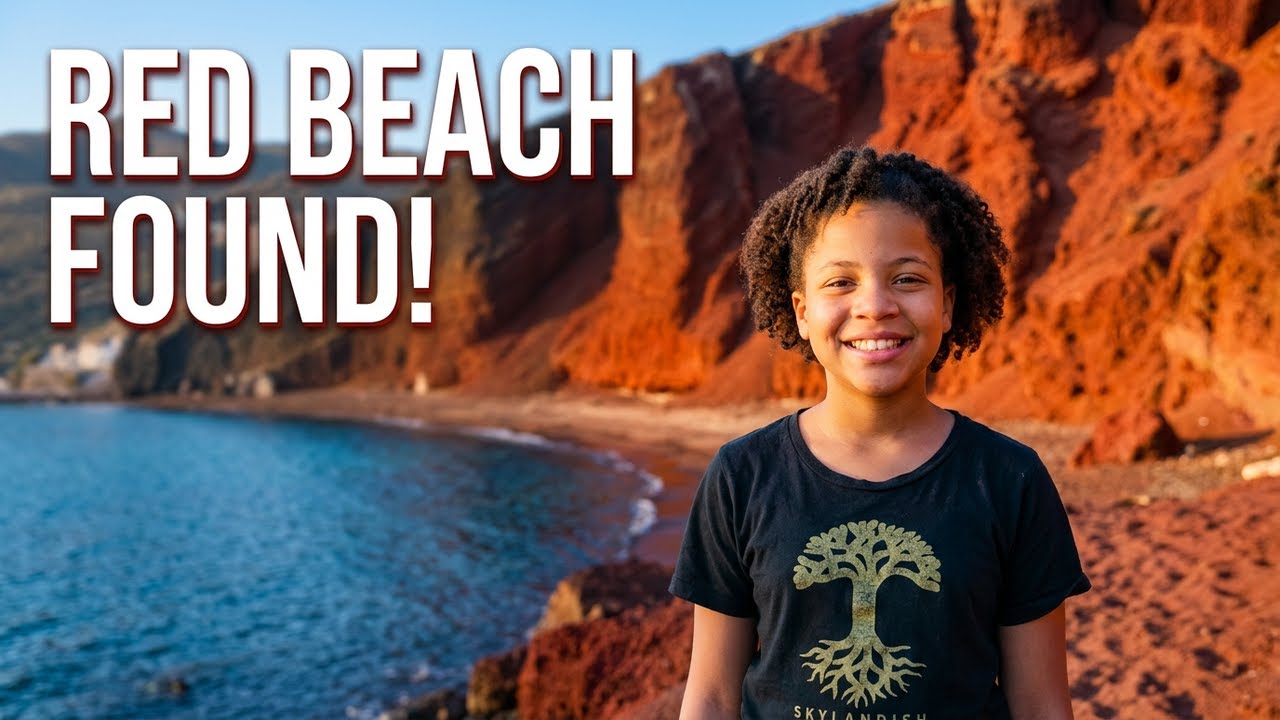 Red Beach Adventure in Santorini | Stunning Red Cliffs & Beach Day | Ep. 58
