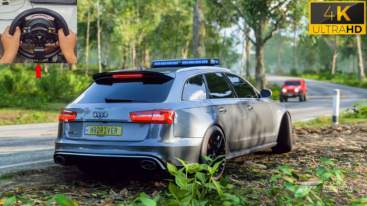 900HP Audi RS6 Avant | Forza Horizon 5 | Thrustmaster TMX pro gameplay