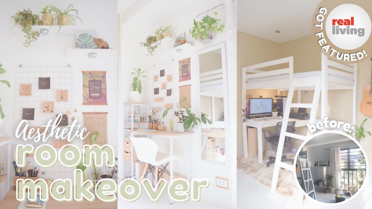 ✨ 10 sqm Aesthetic Room Makeover 🌱 | Before & After Transformation + Shopee Finds