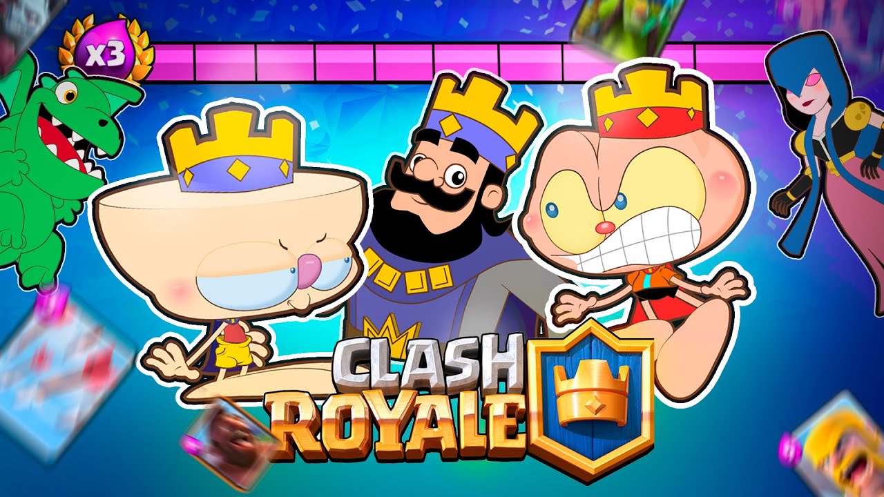 Mongo e Drongo entram dentro de Clash Royale e entram em guerra - desenho animado